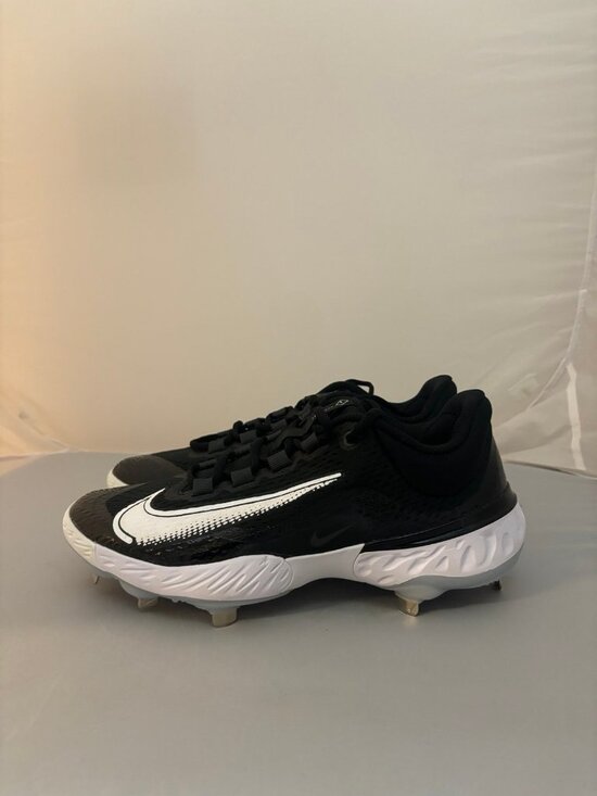 Nike alpha huarache elite 4 black white baseball cleats size 9 DJ6521 001 main image 5